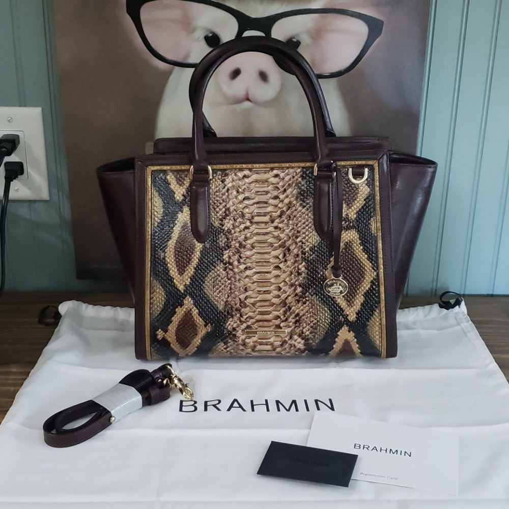 Brahmin Aubree Savino Folklore Satchel